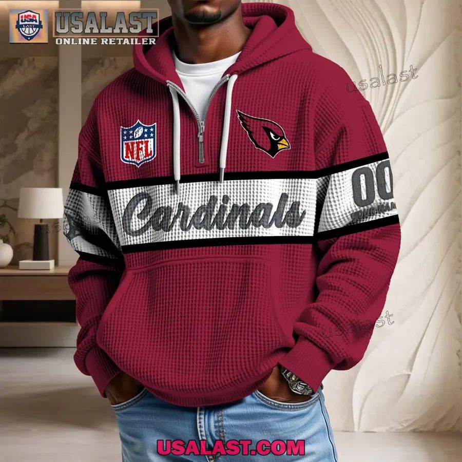 Arizona Cardinals Waffle Half Zip - Adult & Kids T-Shirts, Sweatshirts & Hoodies apparel design preview 1