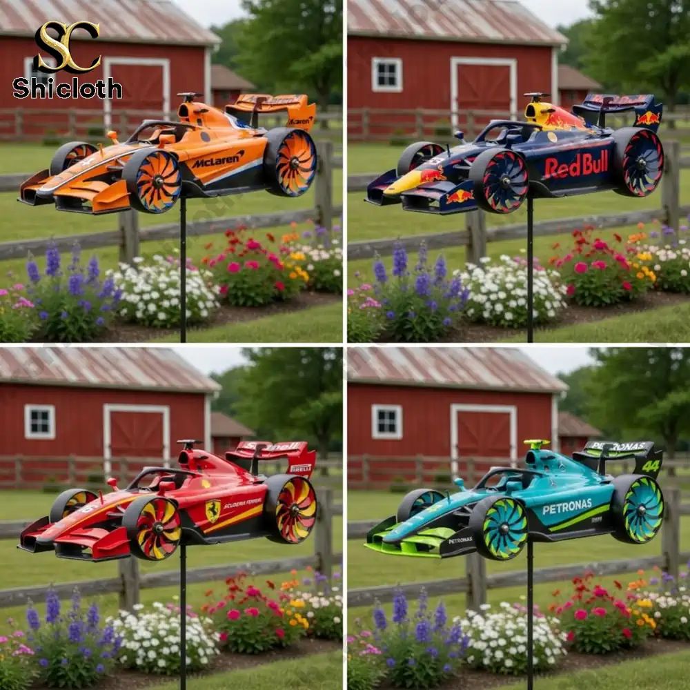 Formula 1 Team Wind Spinner For Garden - Adult & Kids T-Shirts, Sweatshirts & Hoodies apparel design preview 1