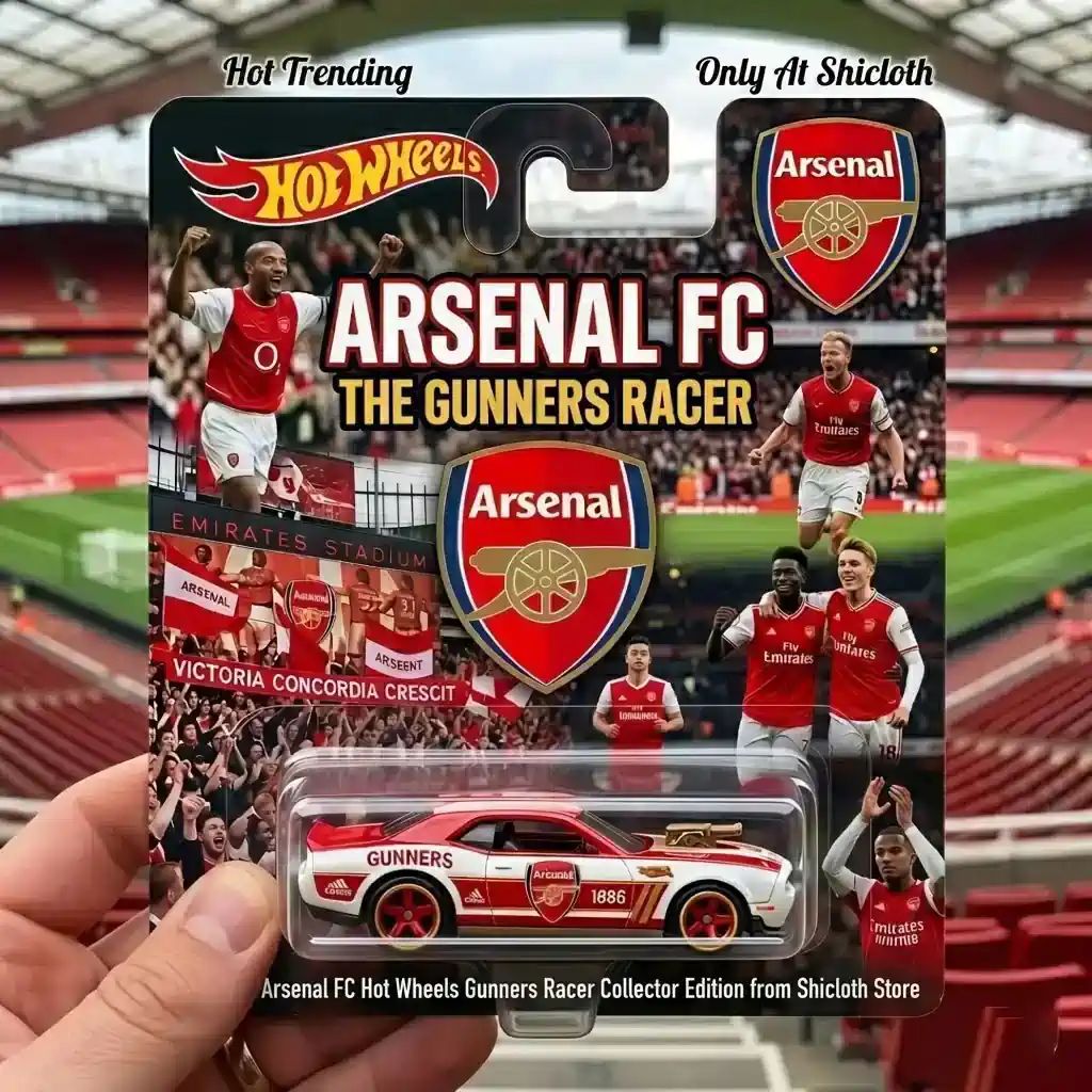 Arsenal FC Hot Wheels Gunners Racer Collector Edition - Adult & Kids T-Shirts, Sweatshirts & Hoodies apparel design preview 1