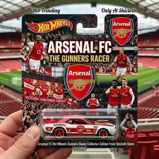 Arsenal FC Hot Wheels Gunners Racer Collector Edition - Adult & Kids T-Shirts, Sweatshirts & Hoodies apparel design preview 1