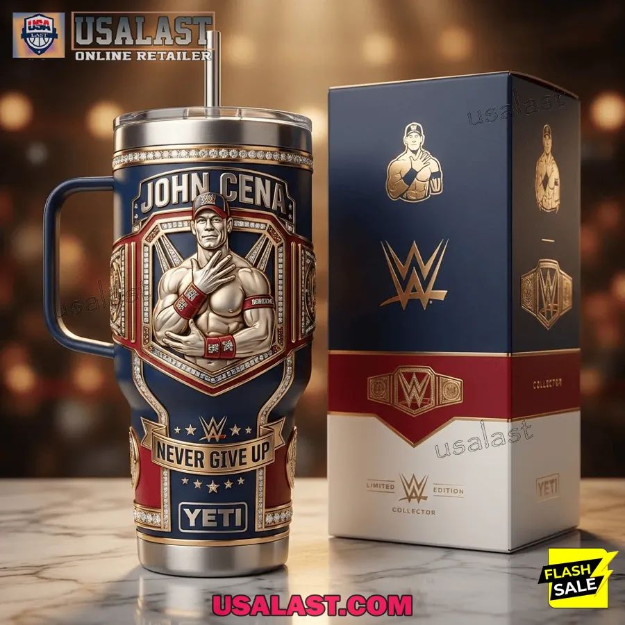 John Cena Never Give Up Tumbler With Handle - Adult & Kids T-Shirts, Sweatshirts & Hoodies apparel design preview 1