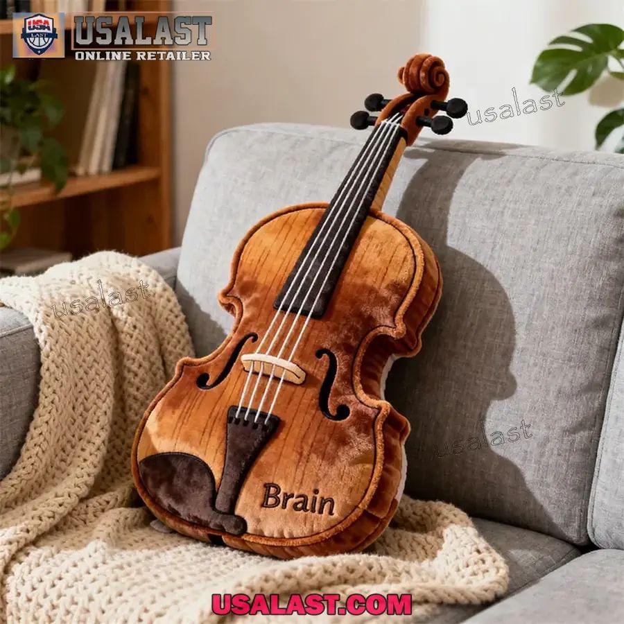 Personalized Classic Violin Shape Plush Pillow - Adult & Kids T-Shirts, Sweatshirts & Hoodies apparel design preview 1
