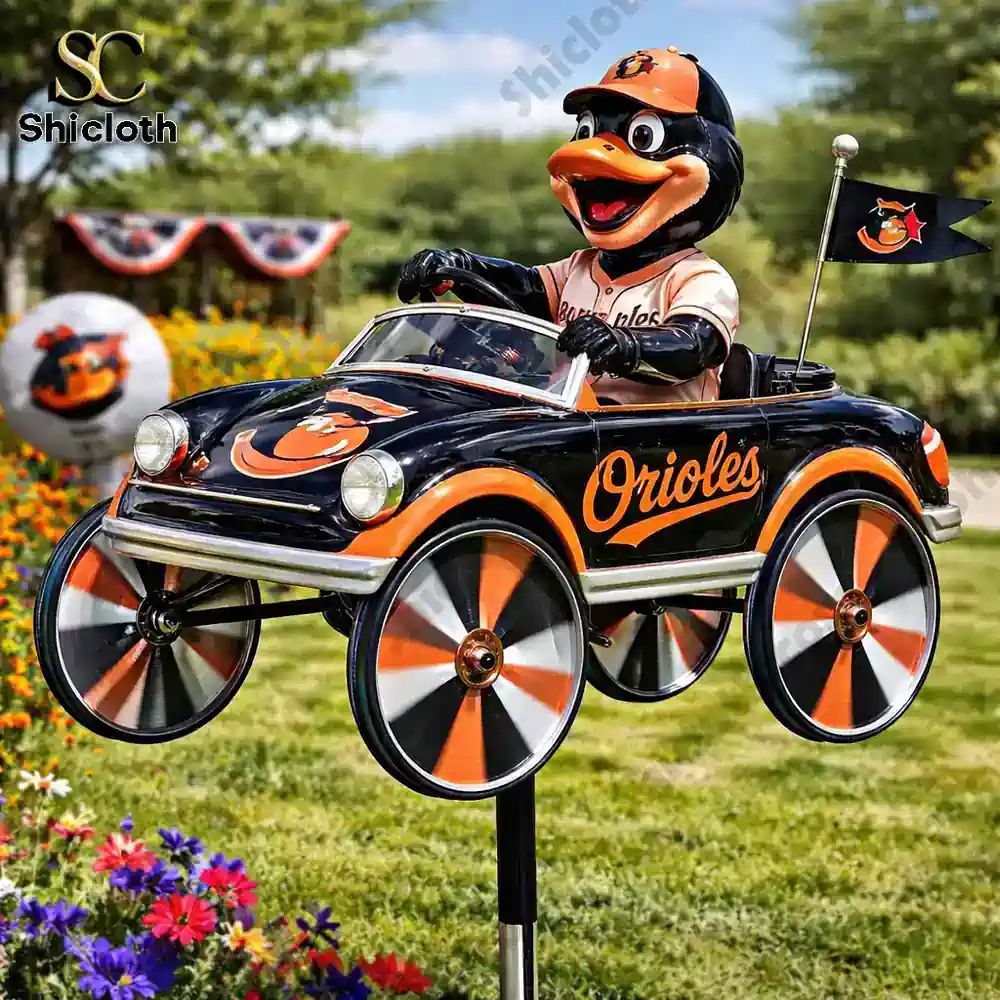 Baltimore Orioles The Oriole Bird Wind Spinner For - Adult & Kids T-Shirts, Sweatshirts & Hoodies apparel design preview 1