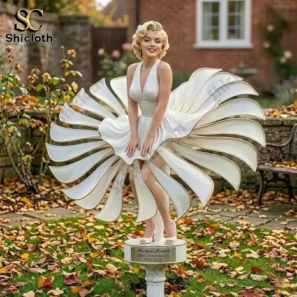 Marilyn Monroe 100th Anniversary Garden Wind Spinner - Adult & Kids T-Shirts, Sweatshirts & Hoodies apparel design preview 1