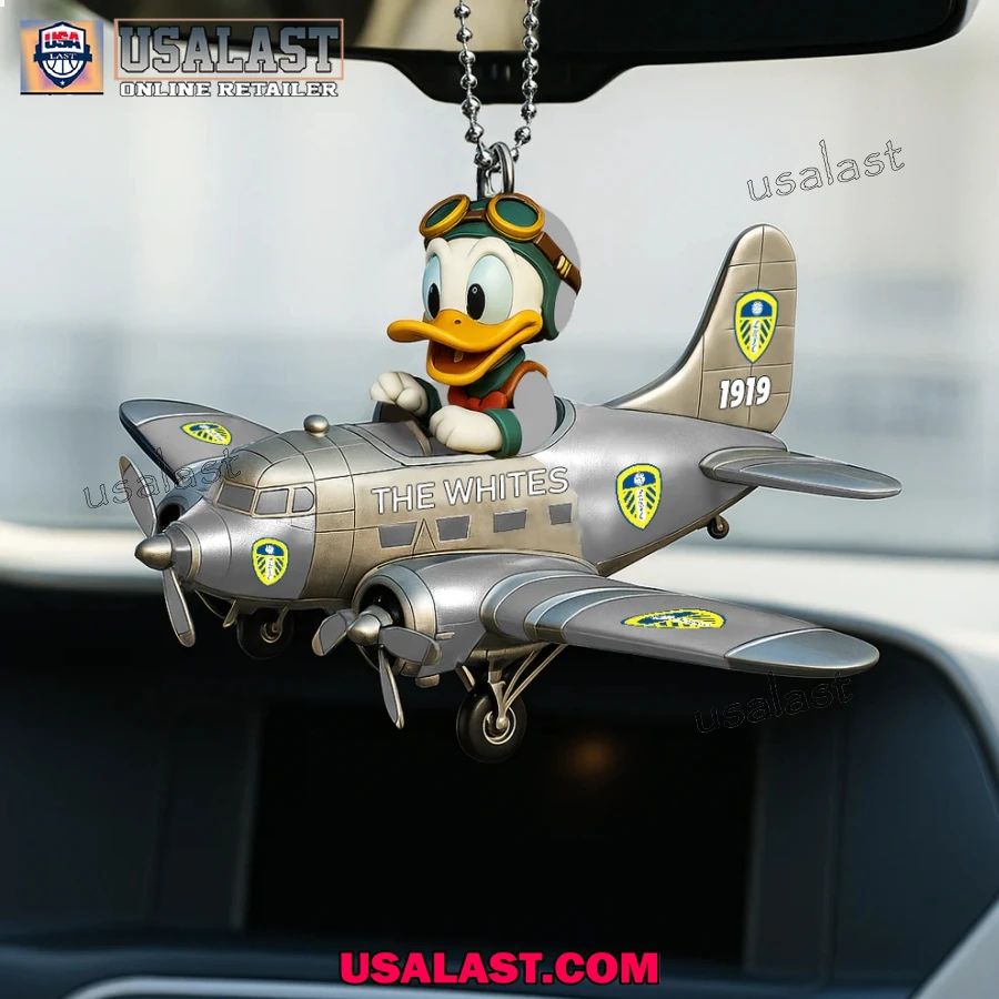 Leeds United x Donald Duck Christmas Hanging Ornament - Adult & Kids T-Shirts, Sweatshirts & Hoodies apparel design preview 1