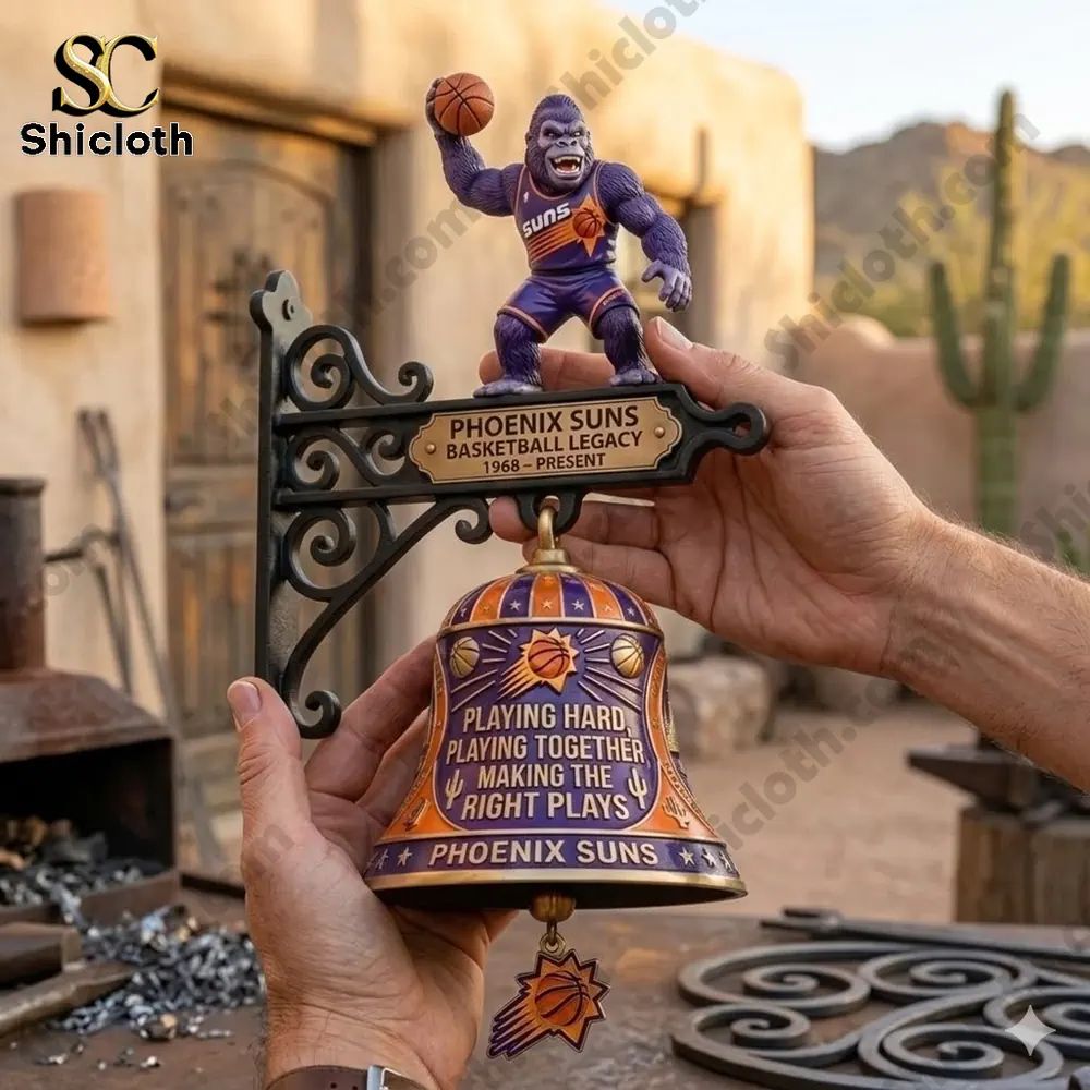 Phoenix Suns Basketball Legacy Wall Bell - Adult & Kids T-Shirts, Sweatshirts & Hoodies apparel design preview 1
