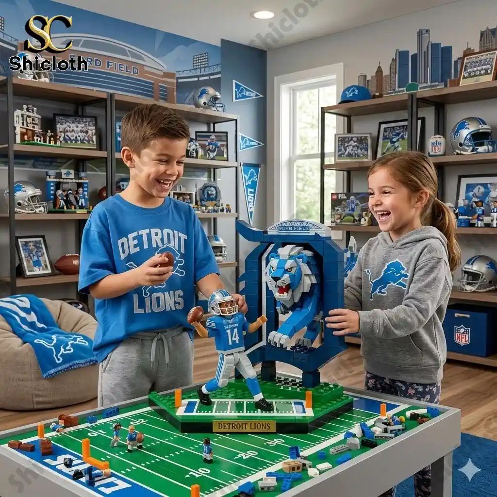 Detroit Lions Amon Ra St Brown Nfc North Champions - Adult & Kids T-Shirts, Sweatshirts & Hoodies apparel design preview 1