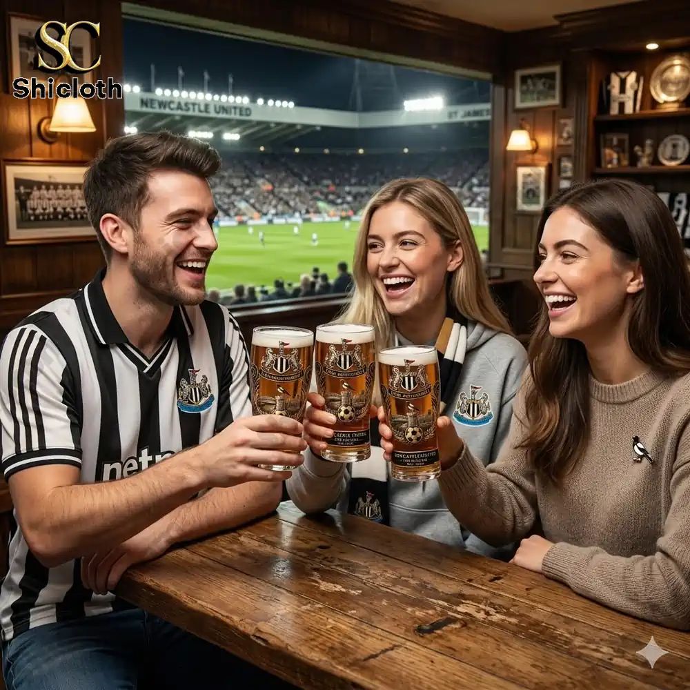 Newcastle United Football Club 134th Anniversary Beer - Adult & Kids T-Shirts, Sweatshirts & Hoodies apparel design preview 1
