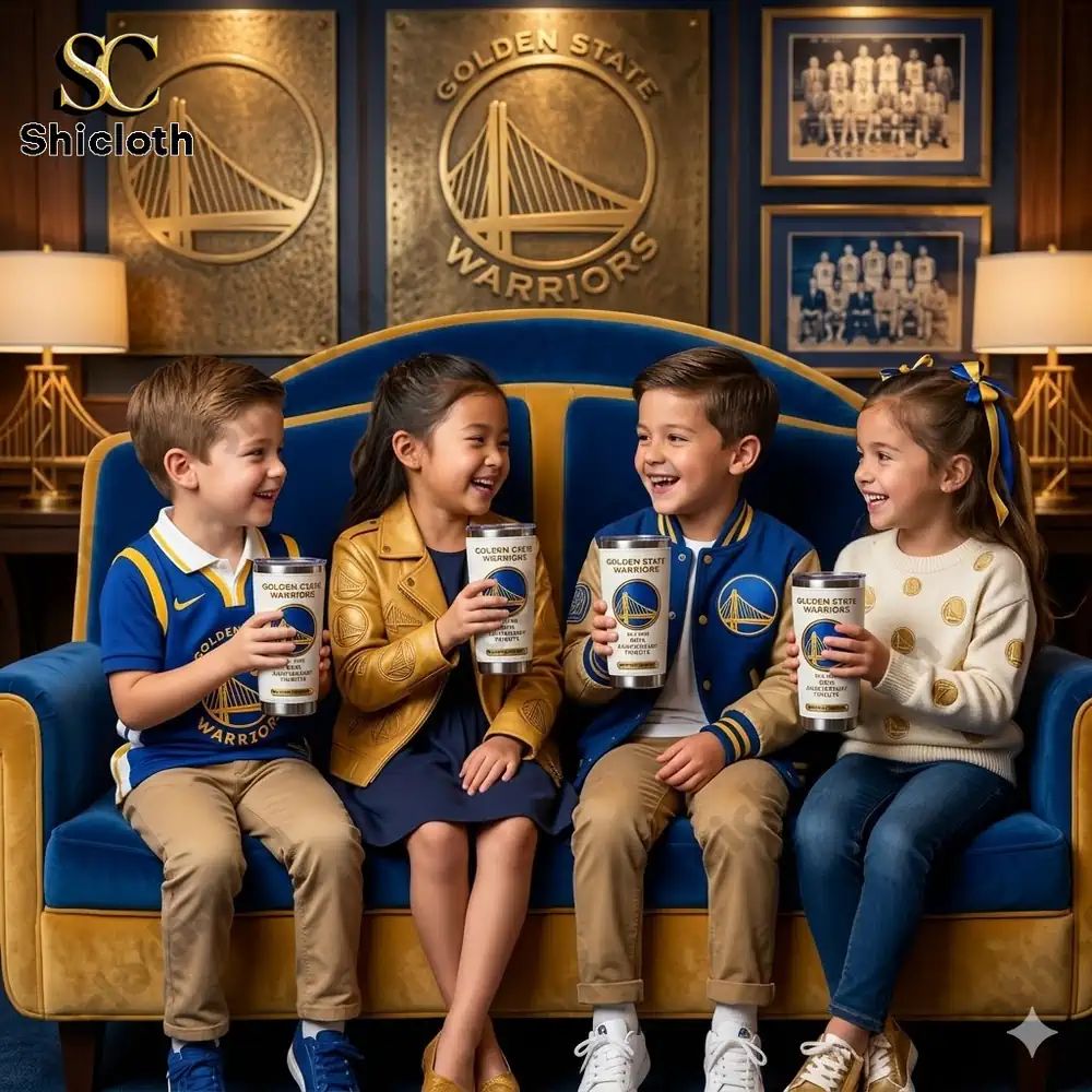2026 Golden State Warriors 80th Anniversary Tumbler - Adult & Kids T-Shirts, Sweatshirts & Hoodies apparel design preview 1