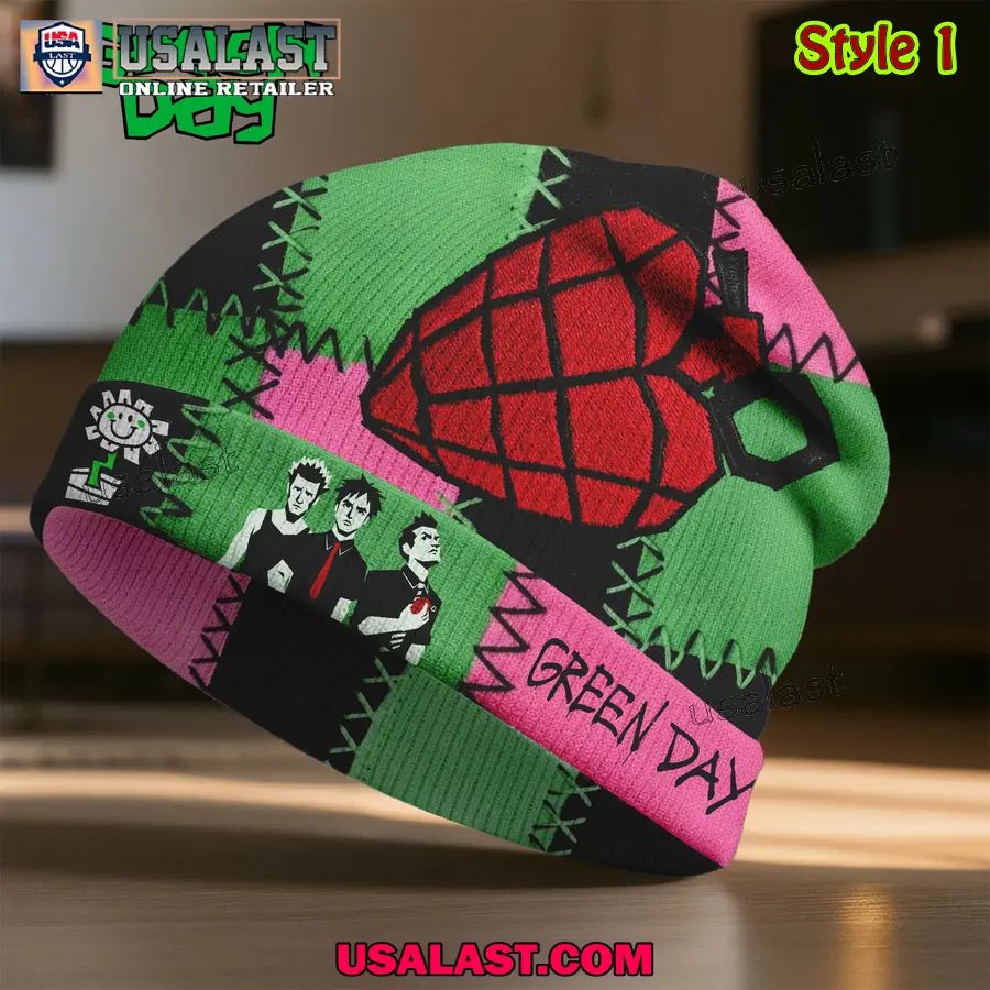 Green Day Premium Beanie Hat - Adult & Kids T-Shirts, Sweatshirts & Hoodies apparel design preview 1