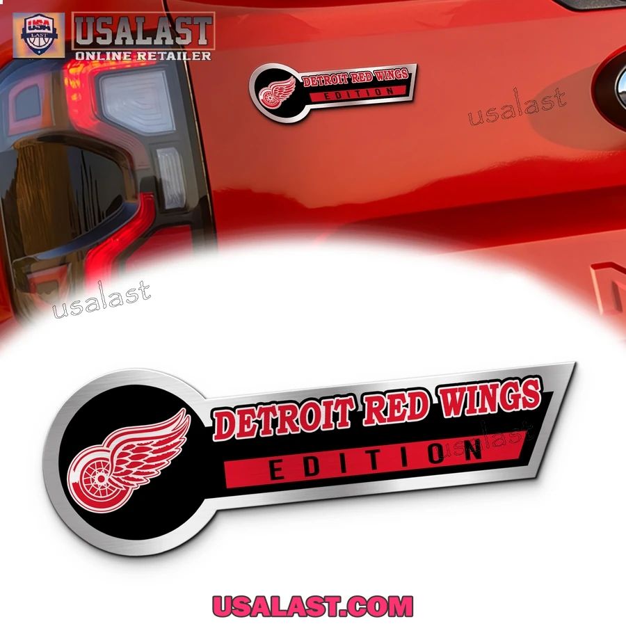 Detroit Red Wings Edition 3D Engraved Car Name Emblem - Adult & Kids T-Shirts, Sweatshirts & Hoodies apparel design preview 1