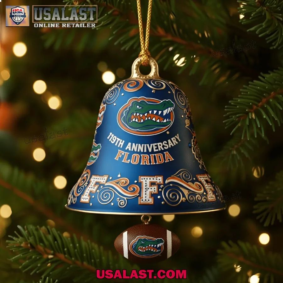Florida Gators 119th Anniversary Christmas Bell - Adult & Kids T-Shirts, Sweatshirts & Hoodies apparel design preview 1