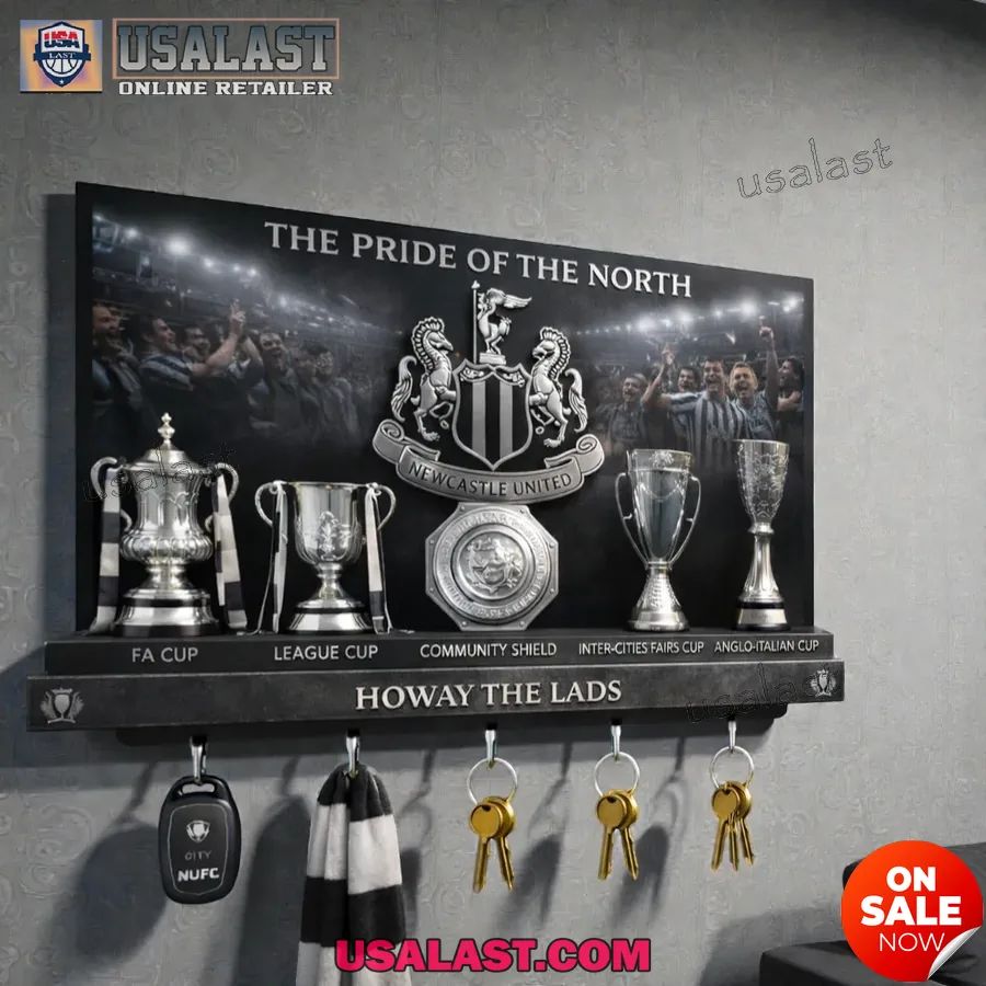 Newcastle United Pride Collection Wall Key Holder - Adult & Kids T-Shirts, Sweatshirts & Hoodies apparel design preview 1