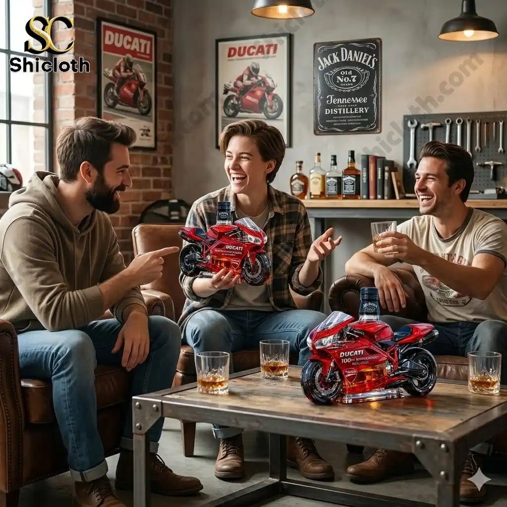 Ducati 100th Anniversary Whisky Bottle - Adult & Kids T-Shirts, Sweatshirts & Hoodies apparel design preview 1