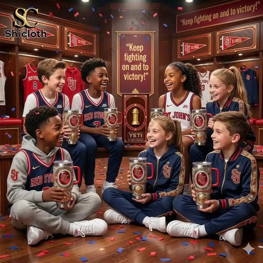 St. John's Red Big East Tournament Champions 2026 - Adult & Kids T-Shirts, Sweatshirts & Hoodies apparel design preview 1