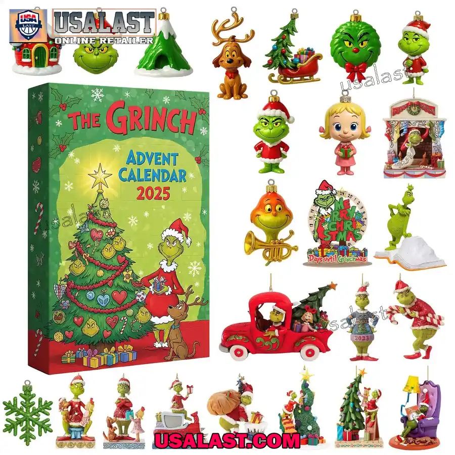 The Grinch Premium Advent Calendar 2025 - Adult & Kids T-Shirts, Sweatshirts & Hoodies apparel design preview 1