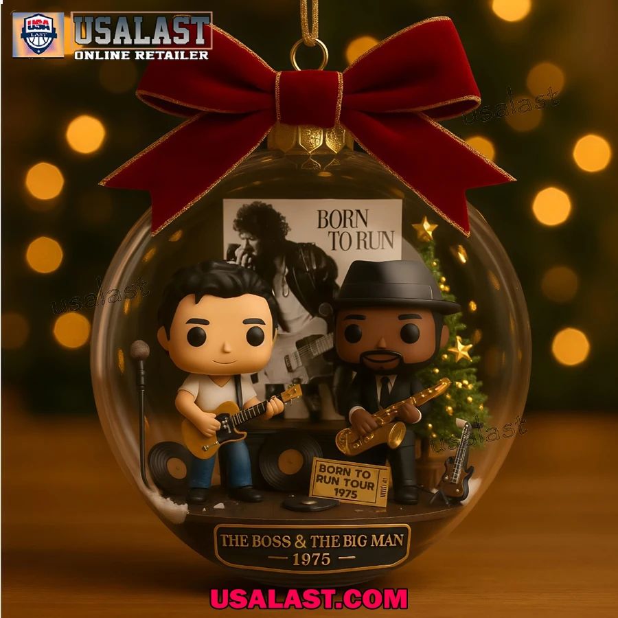 Bruce Springsteen Born To Run Tour Christmas Ornament - Adult & Kids T-Shirts, Sweatshirts & Hoodies apparel design preview 1