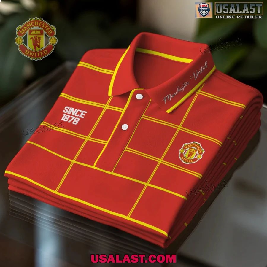 Manchester United Premium Men Polo - Adult & Kids T-Shirts, Sweatshirts & Hoodies apparel design preview 1