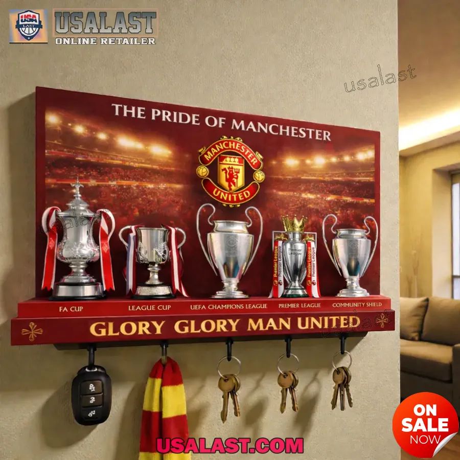 Manchester United Pride Collection Wall Key Holder - Adult & Kids T-Shirts, Sweatshirts & Hoodies apparel design preview 1