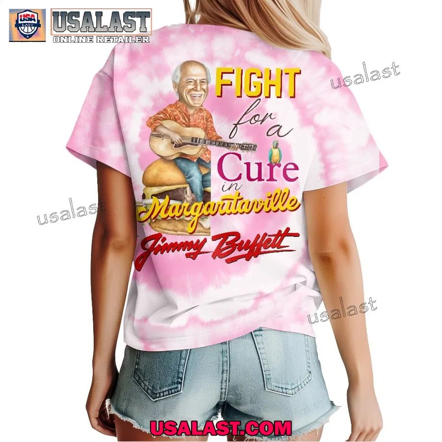 Jimmy Buffett Breast Cancer Awareness 3D - Adult & Kids T-Shirts, Sweatshirts & Hoodies apparel design preview 1