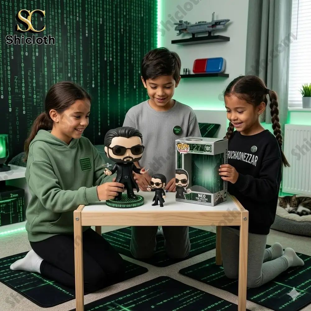 The Matrix 27th Anniversary Collectible Pop! Figure - Adult & Kids T-Shirts, Sweatshirts & Hoodies apparel design preview 1