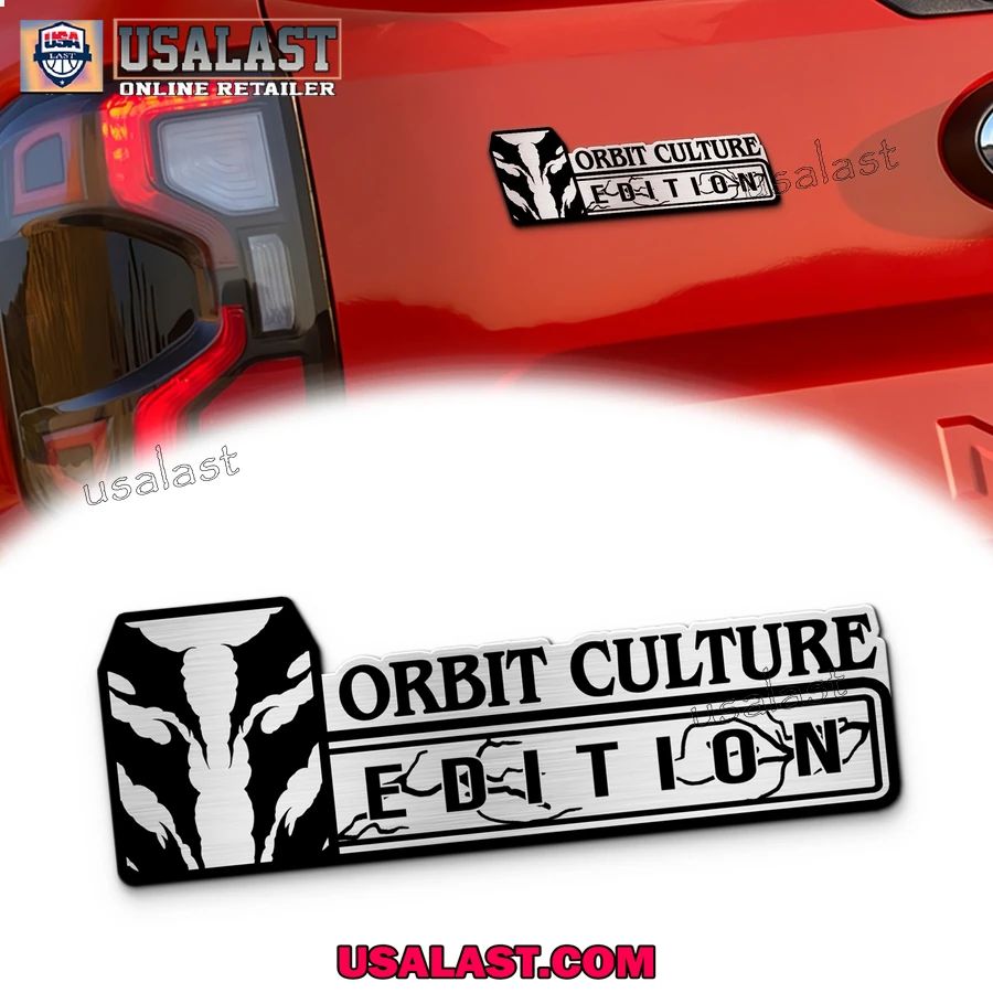 Orbit Culture 3D Engraved Car Emblem Badge - Adult & Kids T-Shirts, Sweatshirts & Hoodies apparel design preview 1