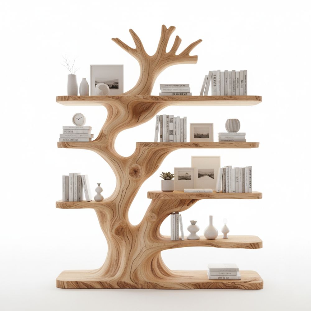 Rustic Live Edge Floating Wood Shelf, Nature-Inspired - Adult & Kids T-Shirts, Sweatshirts & Hoodies apparel design preview 1