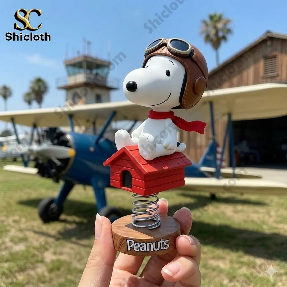 Peanuts Flying Ace Bobblehead - Adult & Kids T-Shirts, Sweatshirts & Hoodies apparel design preview 1