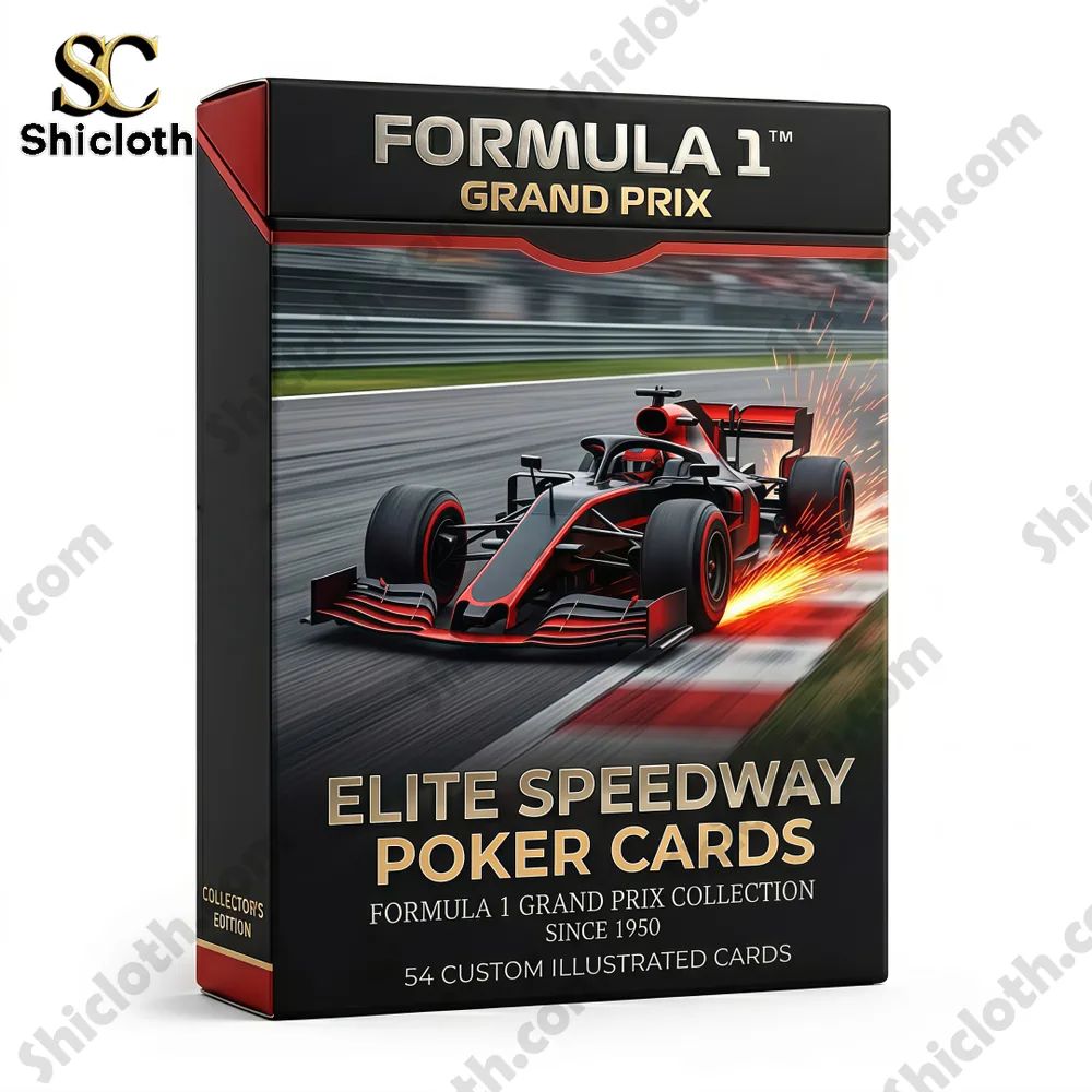 Formula 1 Grand Prix Elite Speedway Poker Cards - Adult & Kids T-Shirts, Sweatshirts & Hoodies apparel design preview 1