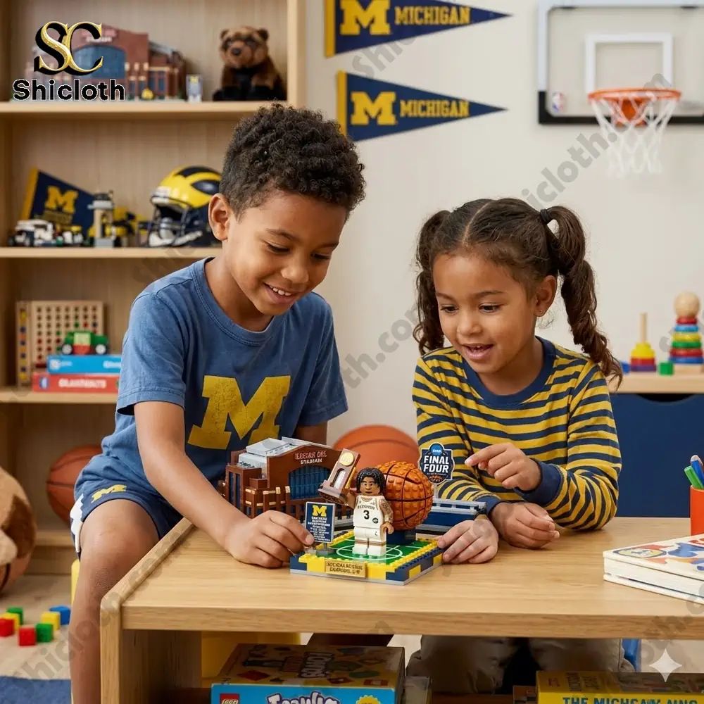 Michigan Wolverines NCAA Division I Elliot Cadeau MOP - Adult & Kids T-Shirts, Sweatshirts & Hoodies apparel design preview 1