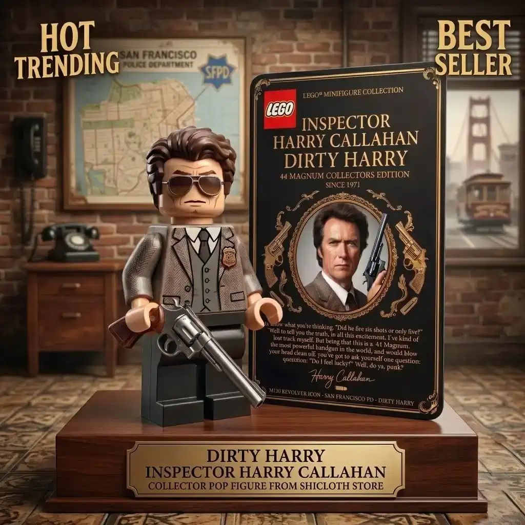 Dirty Harry Inspector Callahan Collector Pop Figure - Adult & Kids T-Shirts, Sweatshirts & Hoodies apparel design preview 1