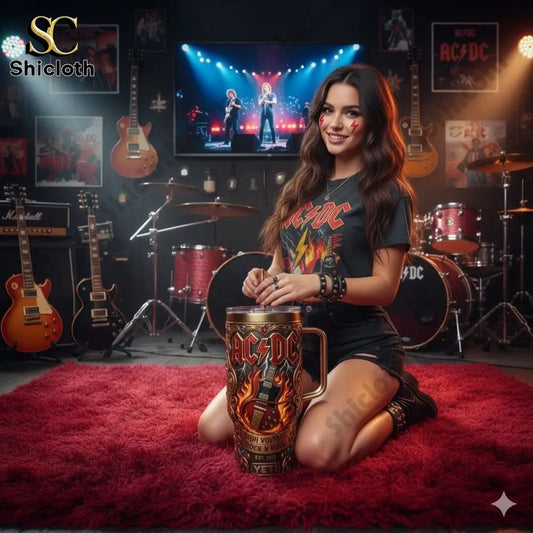 AC DC High Voltage Rock N Roll Tumbler - Adult & Kids T-Shirts, Sweatshirts & Hoodies apparel design preview 1