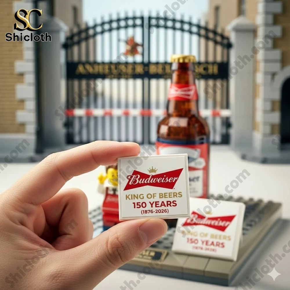 Budweiser 150th Anniversary Commemorative Brick-Built - Adult & Kids T-Shirts, Sweatshirts & Hoodies apparel design preview 1