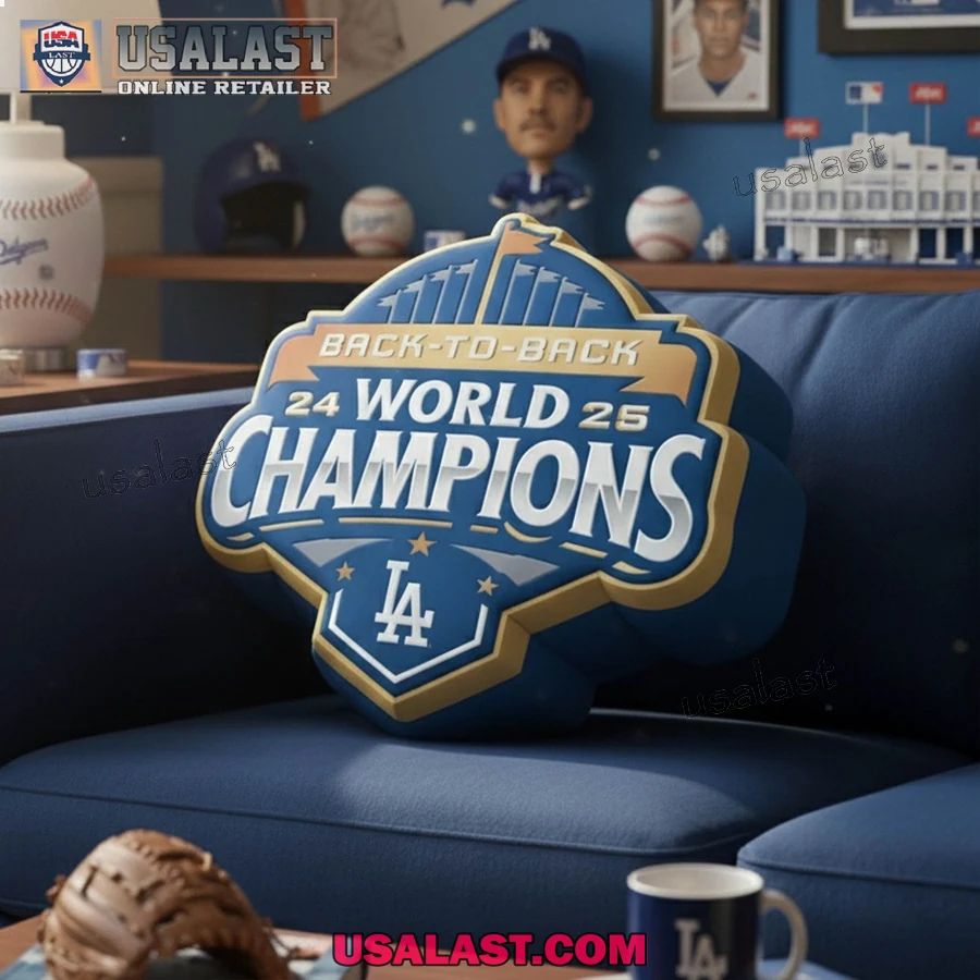 Los Angeles Dodgers 2025 World Series Champions Plush - Adult & Kids T-Shirts, Sweatshirts & Hoodies apparel design preview 1