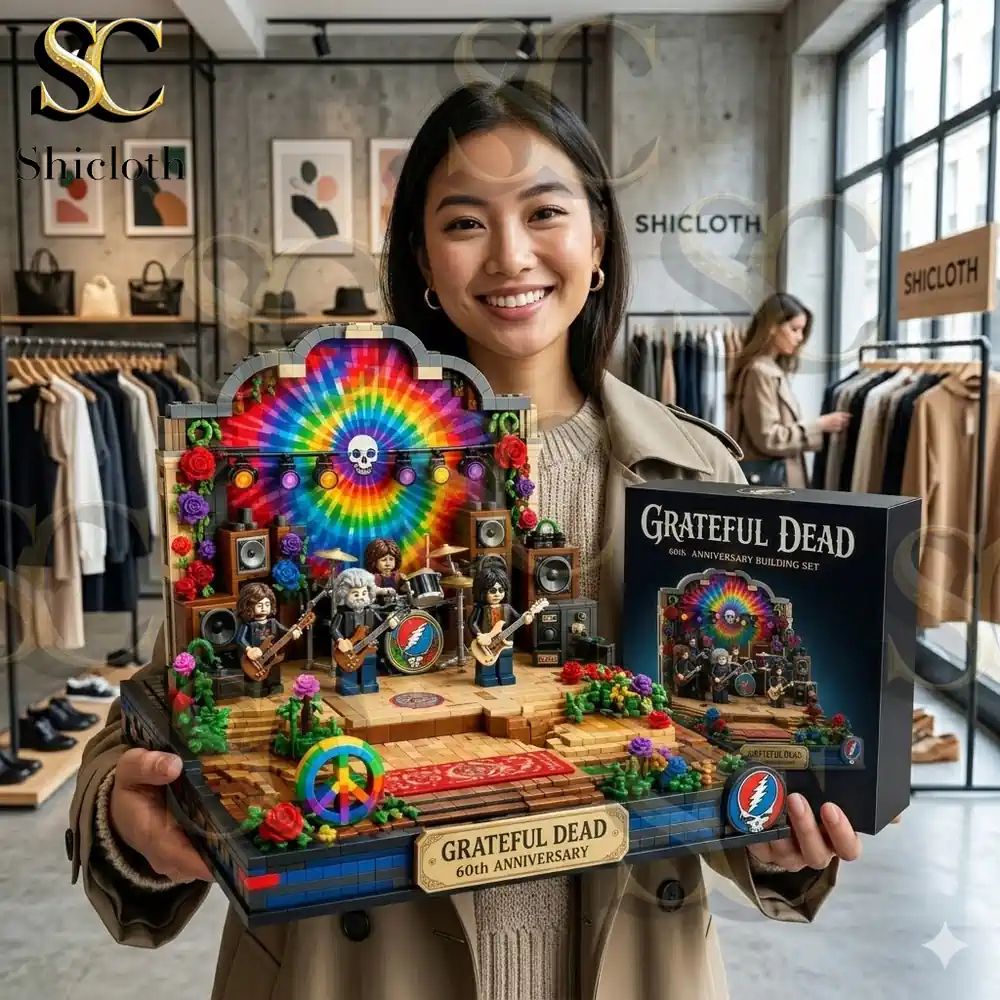 Grateful Dead 60th Anniversary Collection Building - Adult & Kids T-Shirts, Sweatshirts & Hoodies apparel design preview 1