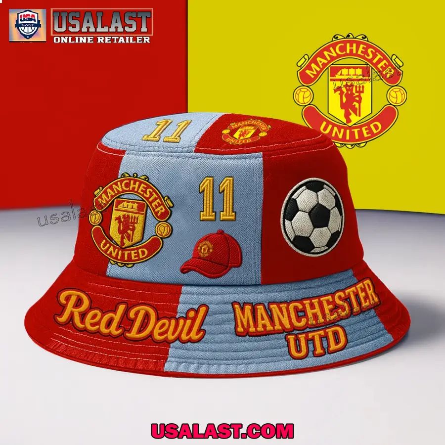 Personalized Manchester United Red Devil Bucket Hat - Adult & Kids T-Shirts, Sweatshirts & Hoodies apparel design preview 1