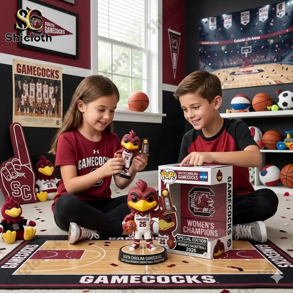 South Carolina Gamecocks 2026 NCAA Women's Basketball - Adult & Kids T-Shirts, Sweatshirts & Hoodies apparel design preview 1