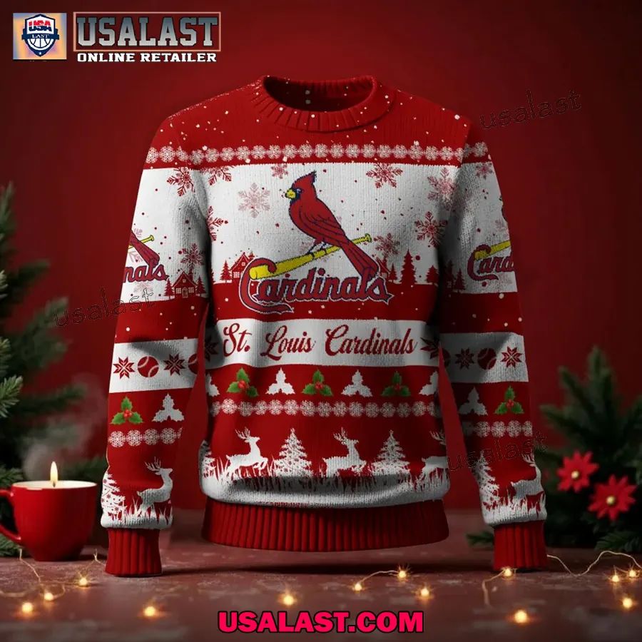 St. Louis Cardinals Ugly Christmas Sweater Jumper - Adult & Kids T-Shirts, Sweatshirts & Hoodies apparel design preview 1
