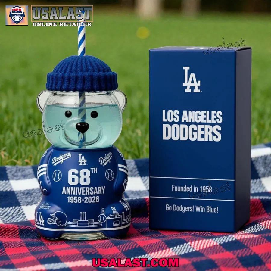 Los Angeles Dodgers 68th Anniversary Collectible Bear - Adult & Kids T-Shirts, Sweatshirts & Hoodies apparel design preview 1