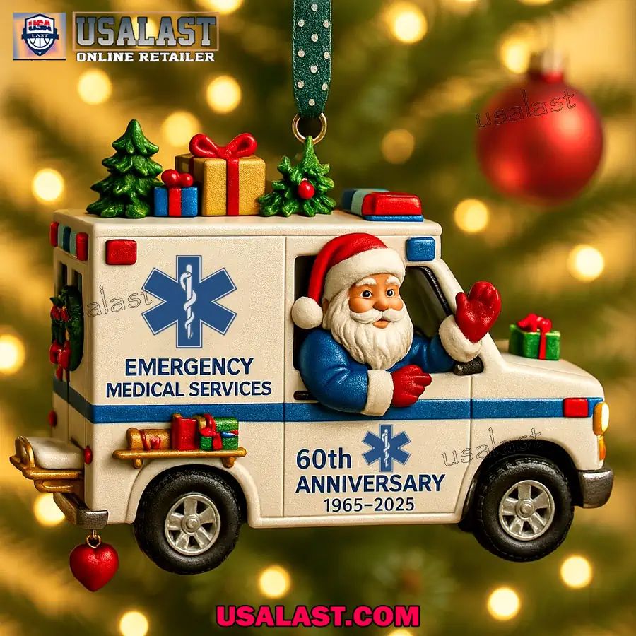 EMS 60th Anniversary Christmas Ornament - Adult & Kids T-Shirts, Sweatshirts & Hoodies apparel design preview 1