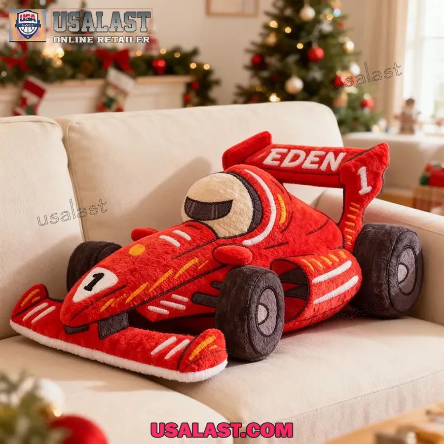 Personalized Formula One Racing Car Plush Pillow - Adult & Kids T-Shirts, Sweatshirts & Hoodies apparel design preview 1