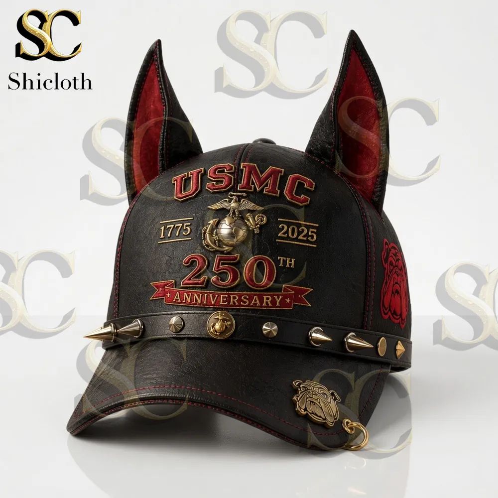 USMC Devil Dog 250th Anniversary Cap - Adult & Kids T-Shirts, Sweatshirts & Hoodies apparel design preview 1