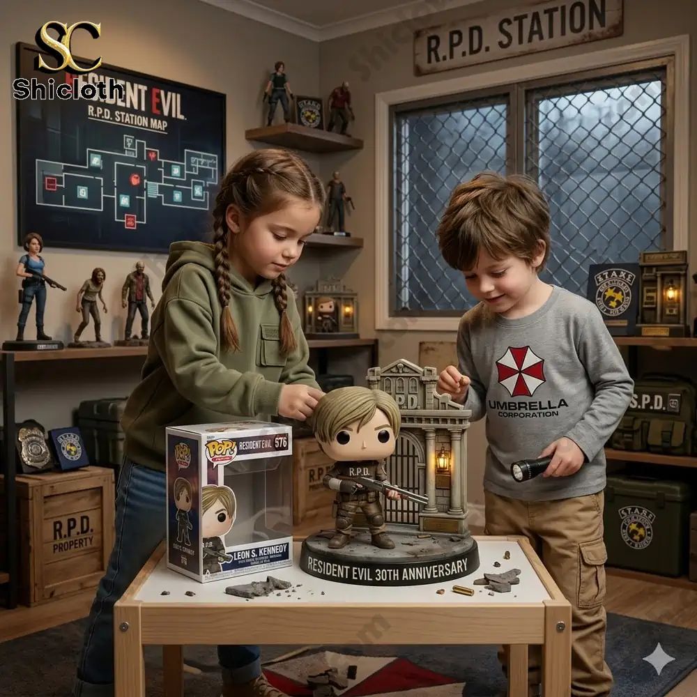 Resident Evil 30th Anniversary 3D Collectible Vinyl - Adult & Kids T-Shirts, Sweatshirts & Hoodies apparel design preview 1