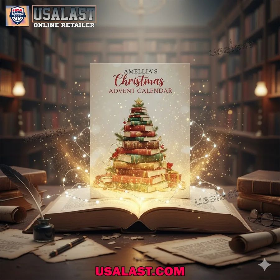 Personalized Literary Magic Christmas Advent Calendar - Adult & Kids T-Shirts, Sweatshirts & Hoodies apparel design preview 1