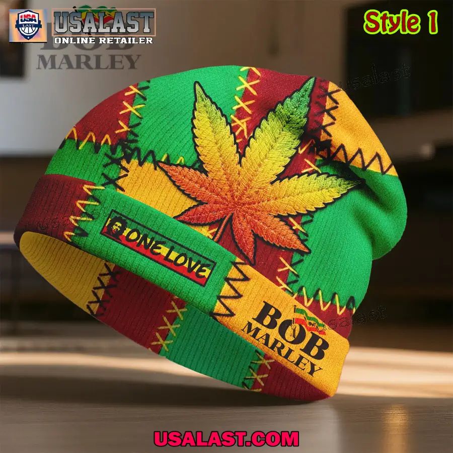 Bob Marley One Love Beanie Hat - Adult & Kids T-Shirts, Sweatshirts & Hoodies apparel design preview 1