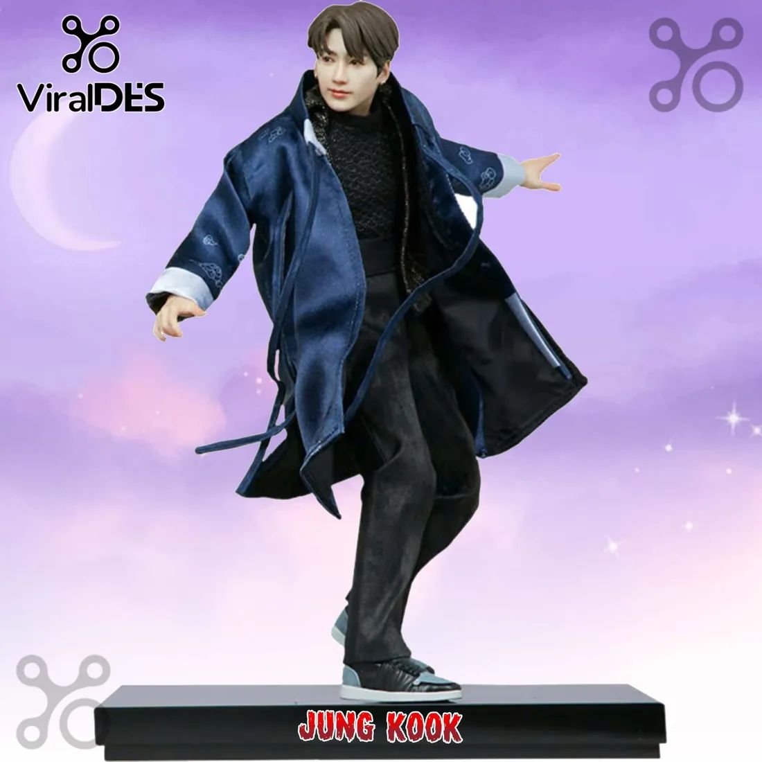 BTS Jungkook 3D Sculpted Acrylic Figurine - Adult & Kids T-Shirts, Sweatshirts & Hoodies apparel design preview 1