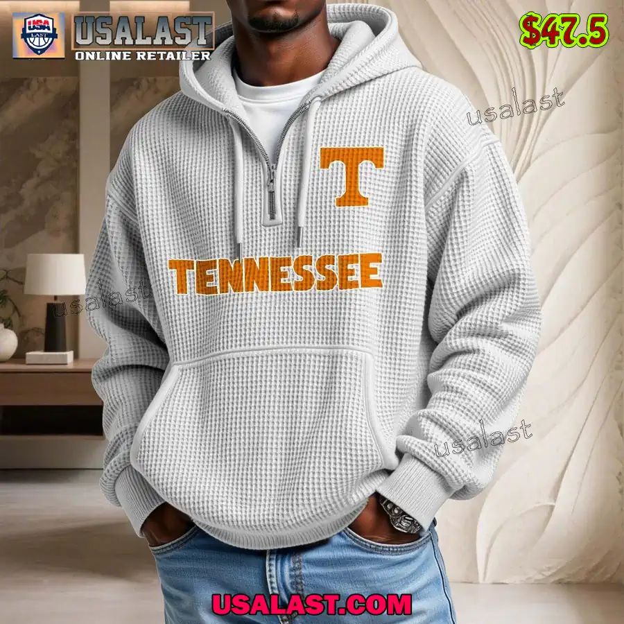 Tennessee Volunteers Waffle Half Zip - Adult & Kids T-Shirts, Sweatshirts & Hoodies apparel design preview 1