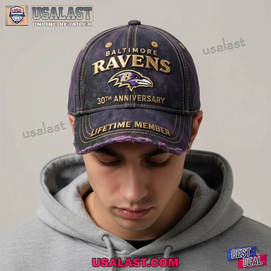 Baltimore Ravens 30th 1996-2026 Baseball Cap - Adult & Kids T-Shirts, Sweatshirts & Hoodies apparel design preview 1