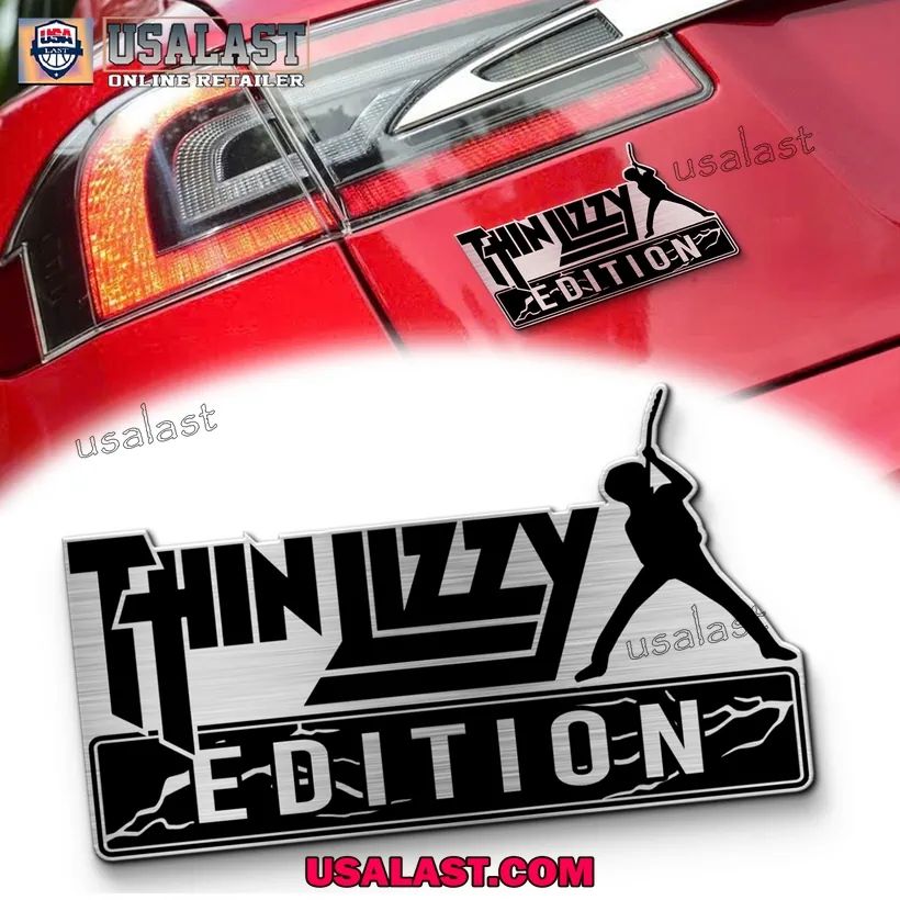 Thin Lizzy Edition 3D Engraved Car Emblem Sticker - Adult & Kids T-Shirts, Sweatshirts & Hoodies apparel design preview 1