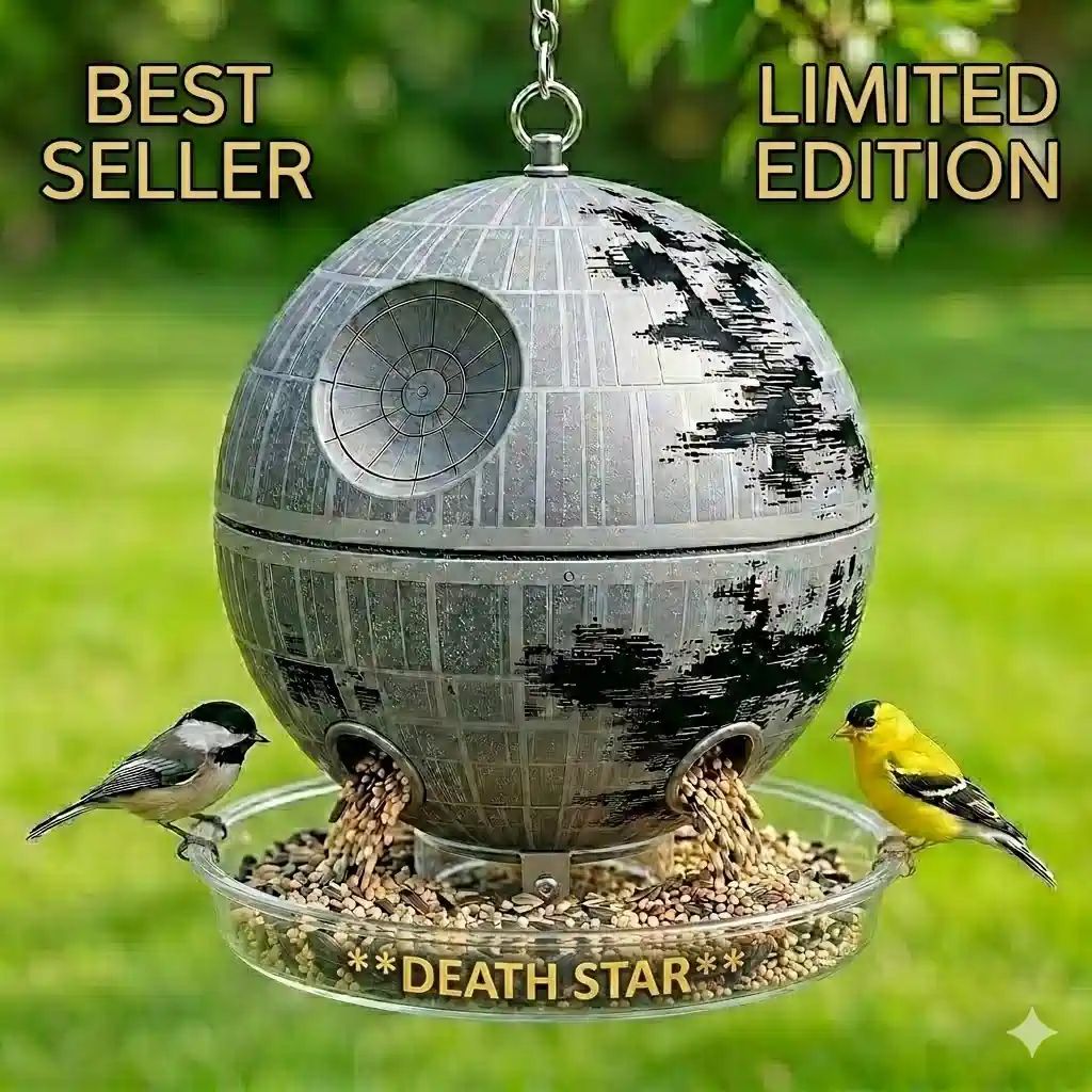 Death Star Bird Feeder Pop Figure - Adult & Kids T-Shirts, Sweatshirts & Hoodies apparel design preview 1